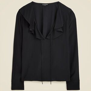 J.Crew Goldie top in satin